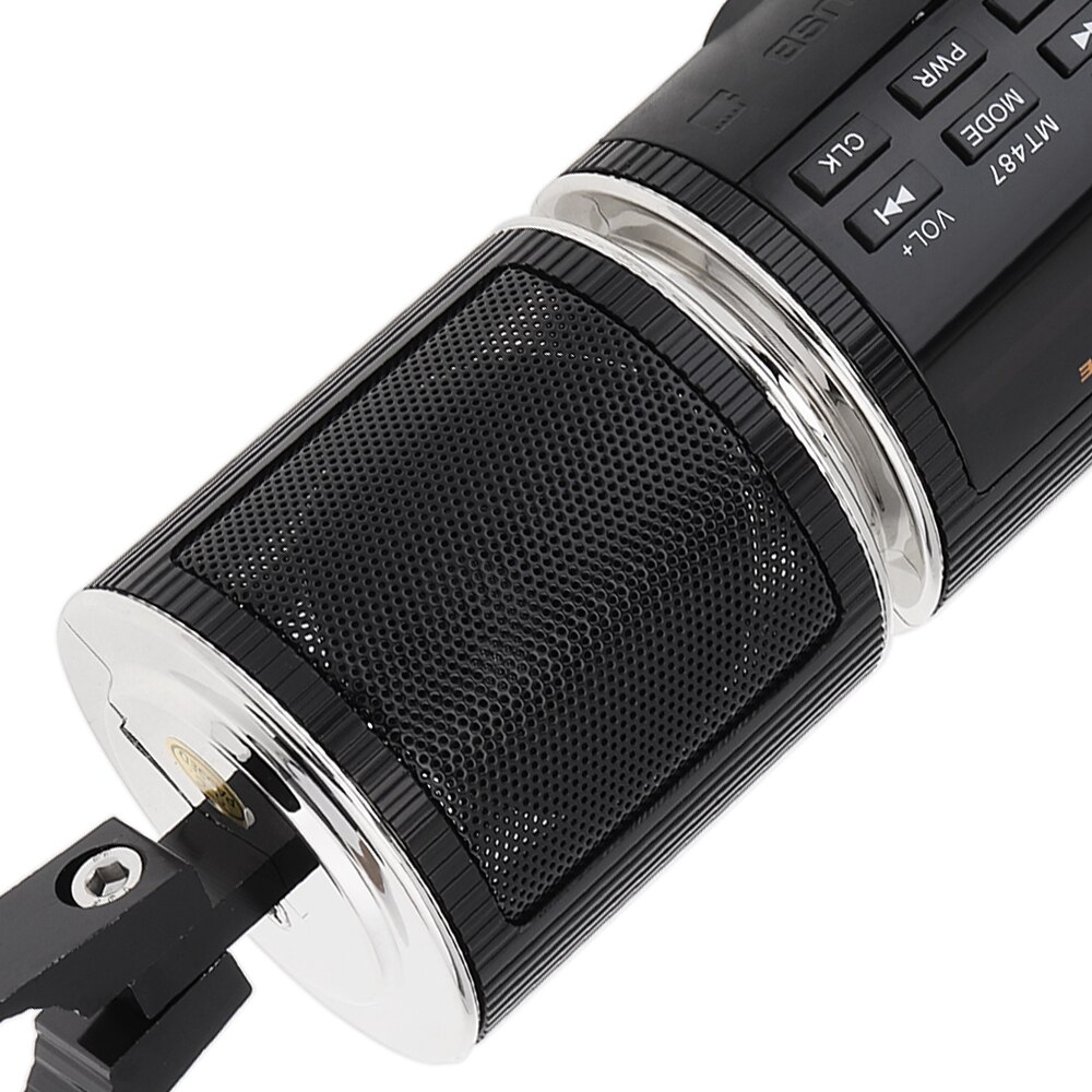 MT487 Motorcycle Music Player FM Radio Car Bluetooth Stereo Music Player Waterproof Anti-theft USB MP3 AUX with Display Screen