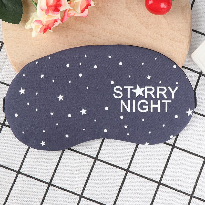 1pcs Funny Eyepatch Sleep Mask Travel Eye Band Sleeping Aid Kids Blindfold Sleeping Mask Cute Cotton Cartoon Eye Cover: blue
