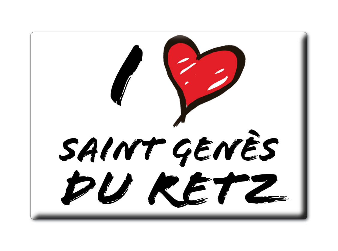Aimant SAINT GENÈS DU RETZ lodestone RHÔNE ALPES (63) France aimant frigo SOUVENIR j'aime: INFORMAL