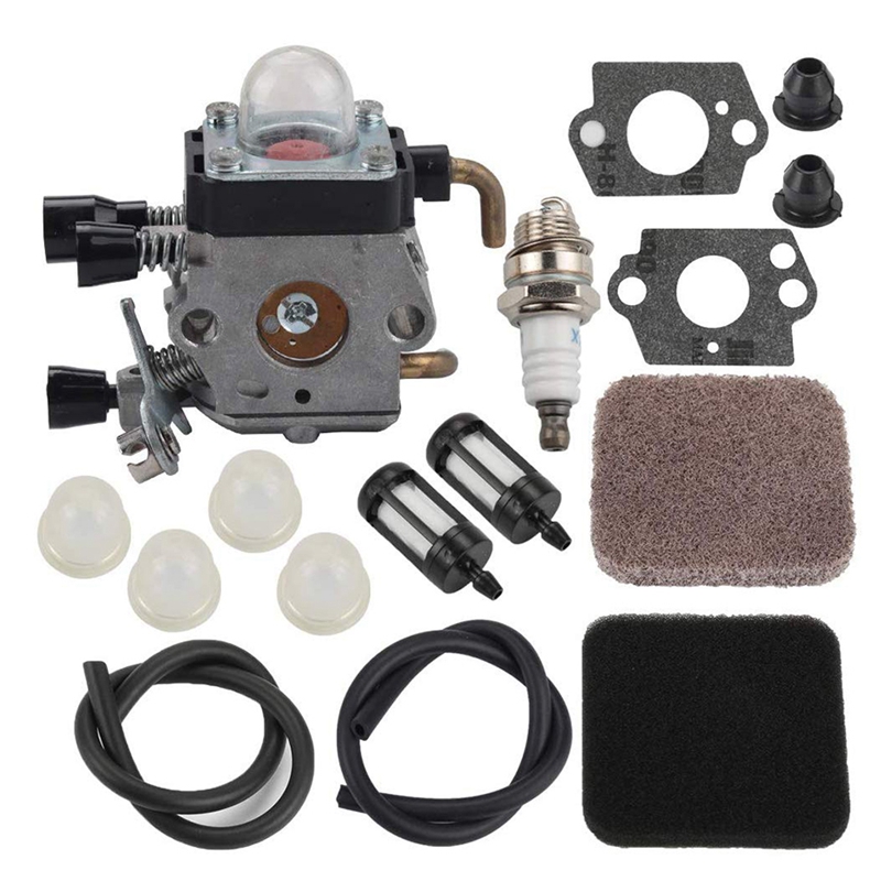 FS85 FS80 Carburetor for Stihl FS75 FS80R FS85 FS85R FS85T FS85RX String Trimmer Weedeater C1Q-S97 Carb W/Fuel Repower Kit Air F