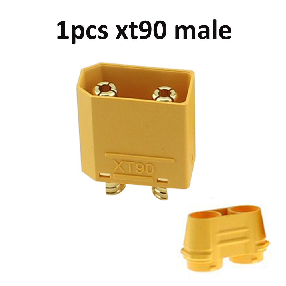 Original Amass XT90S XT90-S XT90 Connector Anti-Spark Male Female Connector with Housing Sheath for Battery ESC and Charger Lead: 1 Male with housing