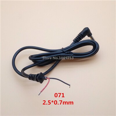 1Pcs Adapter Output Power Cord DC Male Plug with 100cm Cable 5.5*2.5/2.1 4.0*1.7 3.5*1.35 2.5*0.7mm: Ivory