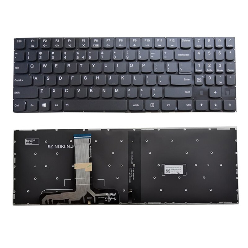 US English Backlit Keyboard For Lenovo Legion Y520 Y520-15IKB Y720 Y720-15IKB R720 R720-15IKB 15 15IKB 9Z.NDKBN.D01 laptop: With Backlit