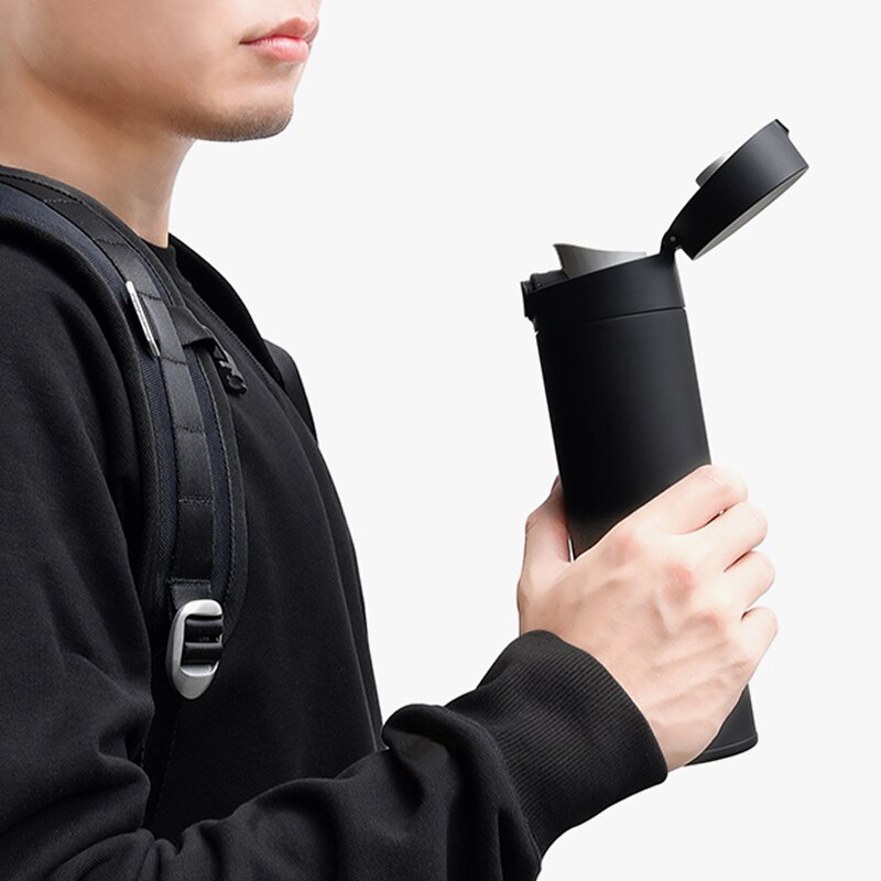 Xiaomi-taza de agua Mijia 2 Original, termo de 480mL para mantener el calor/frío, botella portátil de viaje, de bloqueo de acero inoxidable 316L