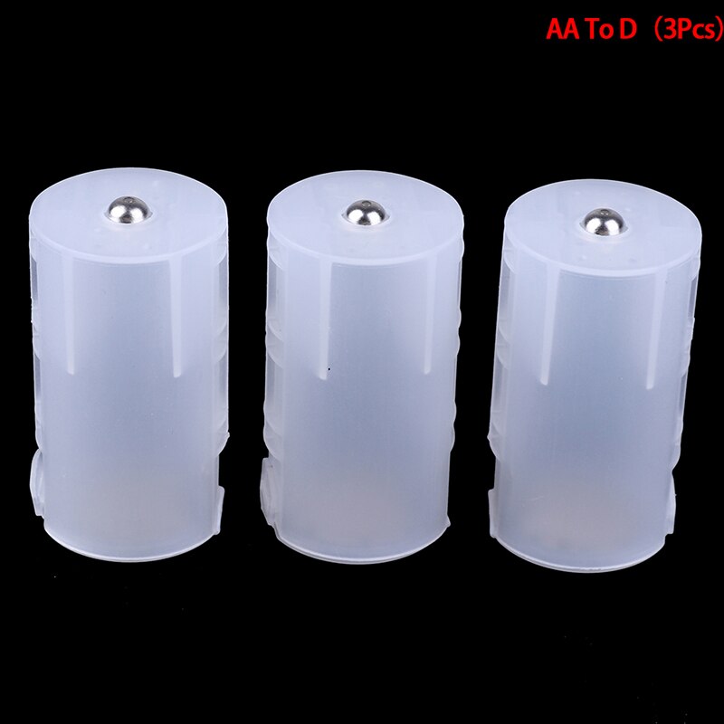 3Pcs Combinatie Mobiele Accubak Adapter Aaa Aa Holder Case Converter Switch Aaa Naar Aa/Aa Naar C/Aa Naar D Batterij