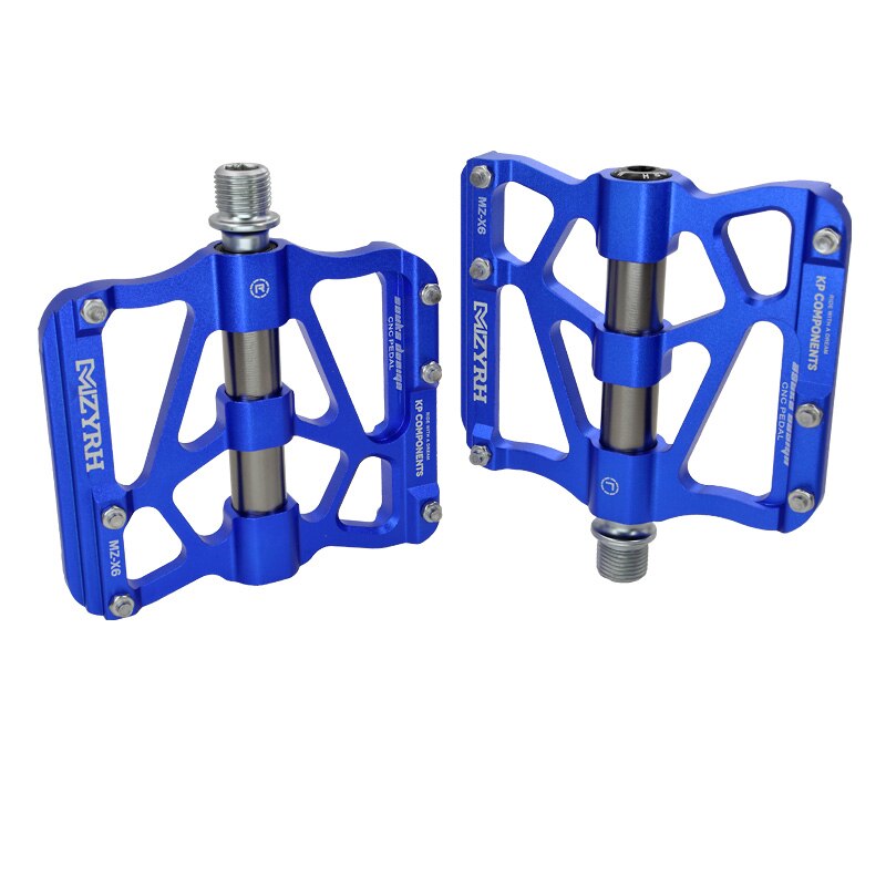 MZYRH-pedales antideslizantes para bicicleta de montaña, accesorio de aleación de aluminio, resistentes al agua, X6: X6L-blue grey