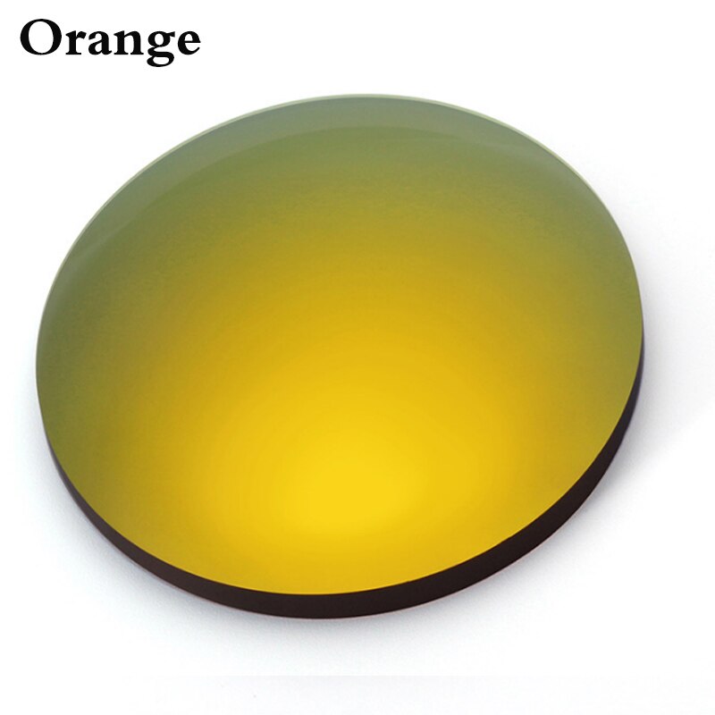 1.56 1.61 1.67 indeks asfærisk spejl polariserede solbriller optisk linse nærsynethed presbyopi opskrift briller linse  ft0008: Orange / 1.56