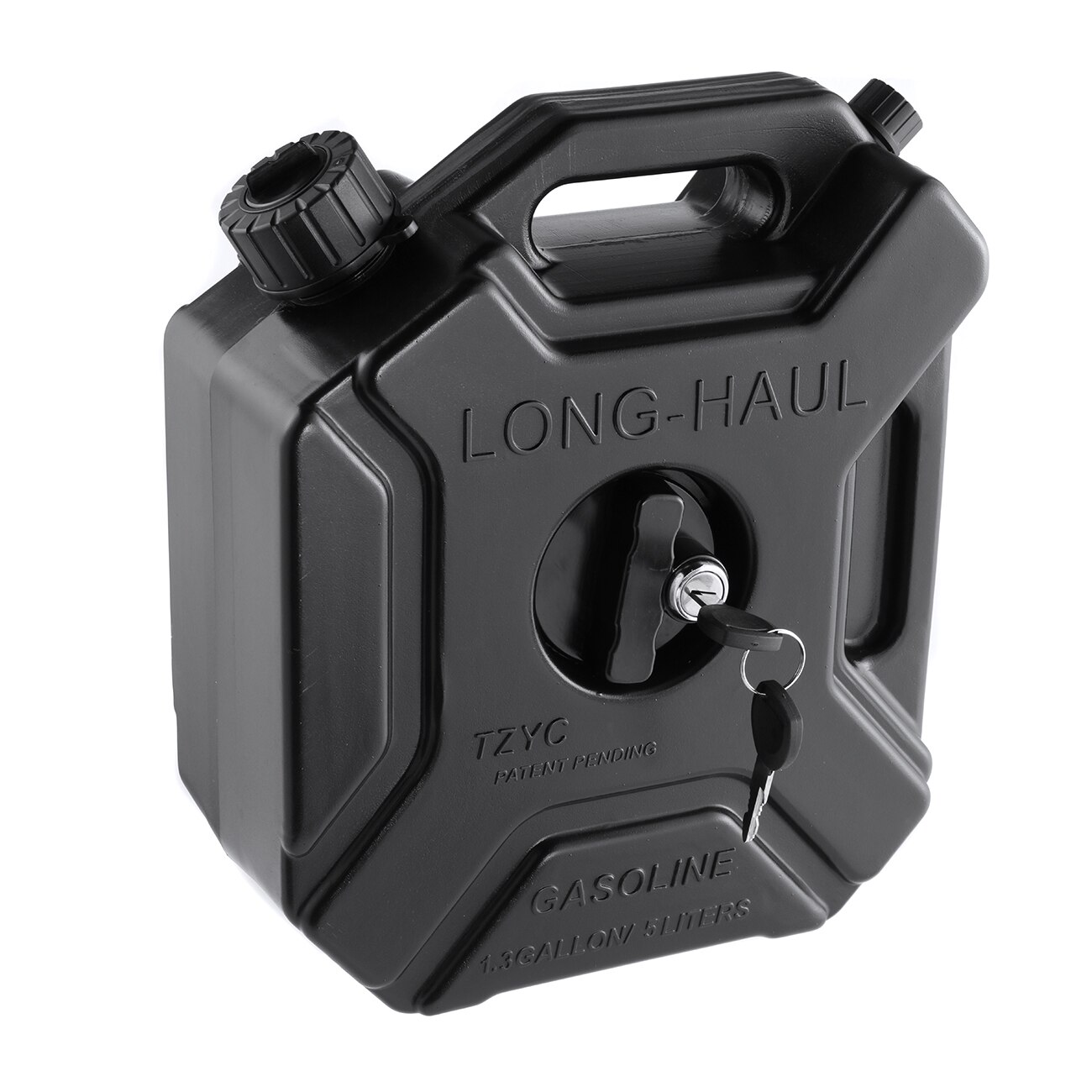 Depósito de combustible de gasolina Diesel 5L Jerry Can, contenedor de aceite negro para coche, repuesto de motocicleta, tanque de aceite de gasolina, Backup de combustible, jarras con cerradura y llave