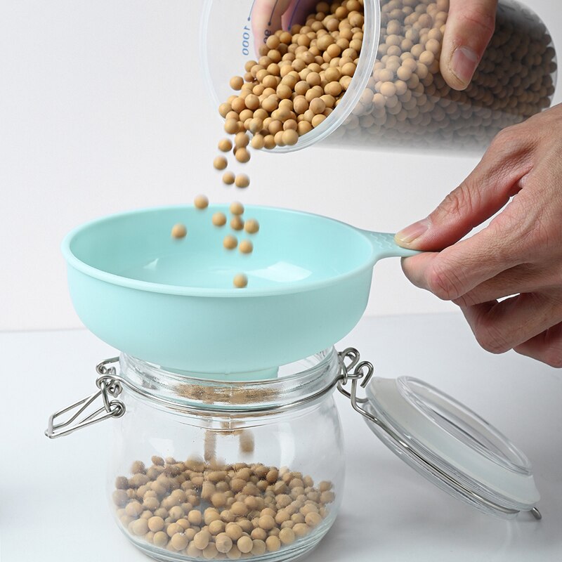 3pcs/Set Wide Mouth Plastic Oil Funnel With Detachable Filter Hangable Liquid