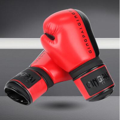 Bokshandschoenen voor heren zwarte vechtsport mma bokshandschoenen dikker muay thai sanda training volwassenen kinderen boksuitrusting 6-12oz: Rood / 12 oz