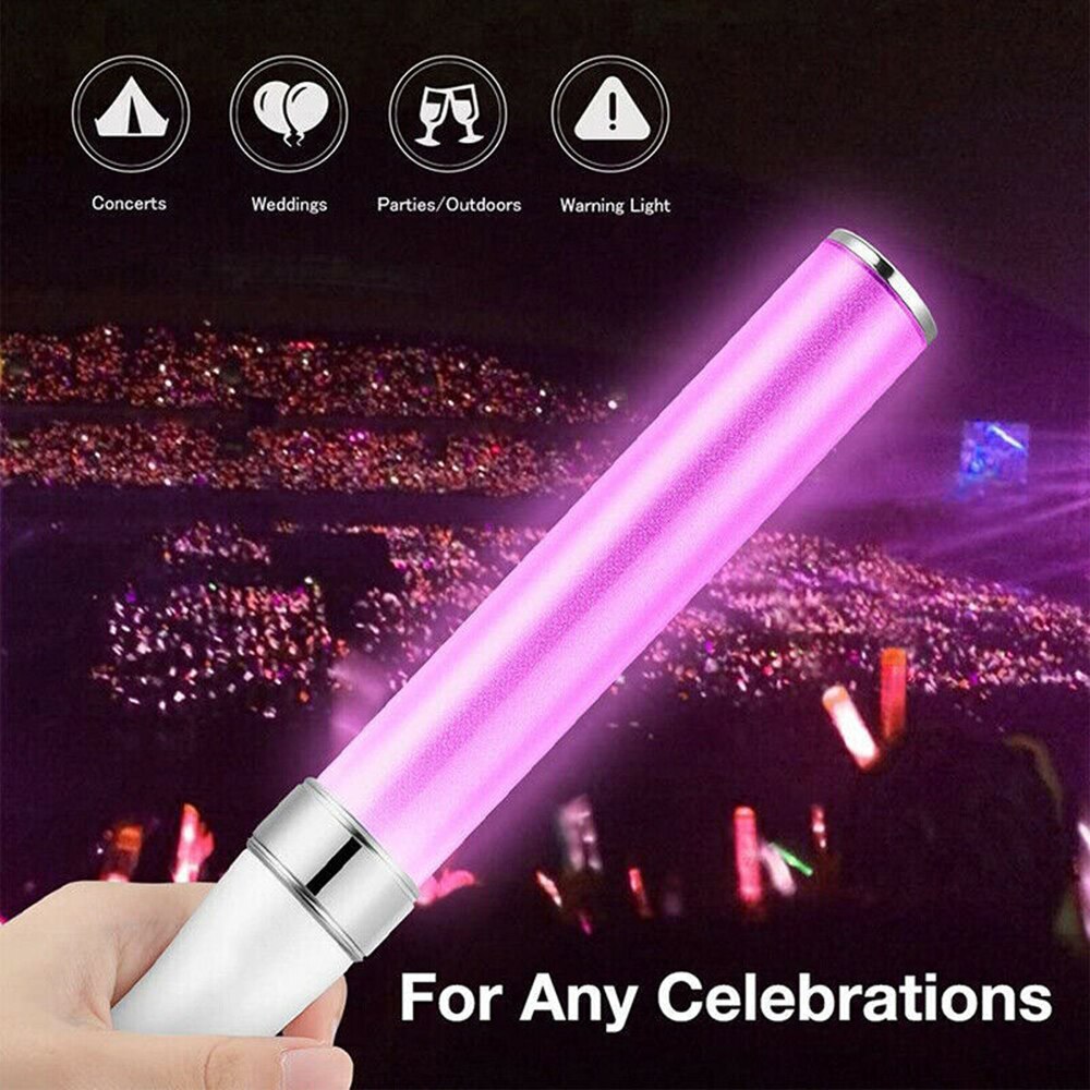 Nuevos palos de luz LED bastones LED con brillo con 15 colores conmutables barras luminosas Poi para fiestas conciertos bodas celebraciones