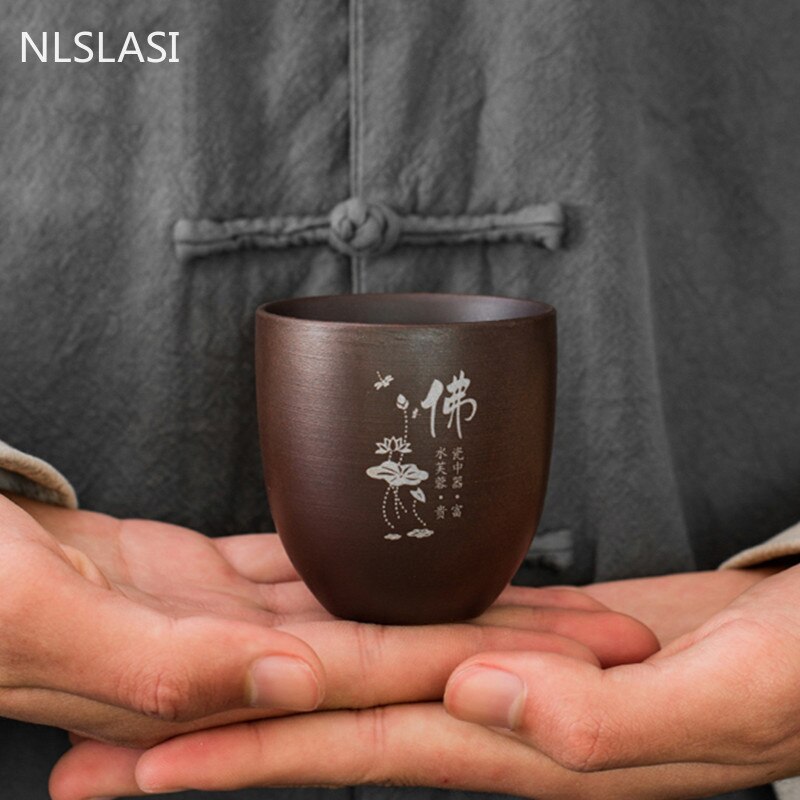 Yixing – tasse à thé en argile violette, tasse à café Oolong, thé fait à la main, Boutique, tasse à thé Master, portable, unique