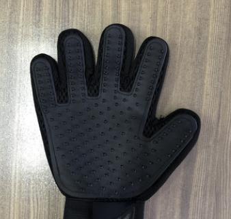 Brosse de bain en caoutchouc pour animaux de compagnie, gant en Silicone pour la Protection de l'environnement, Massage des animaux de compagnie, gant de toilettage pour chiens et chats, fournitures pour animaux de compagnie: left / A