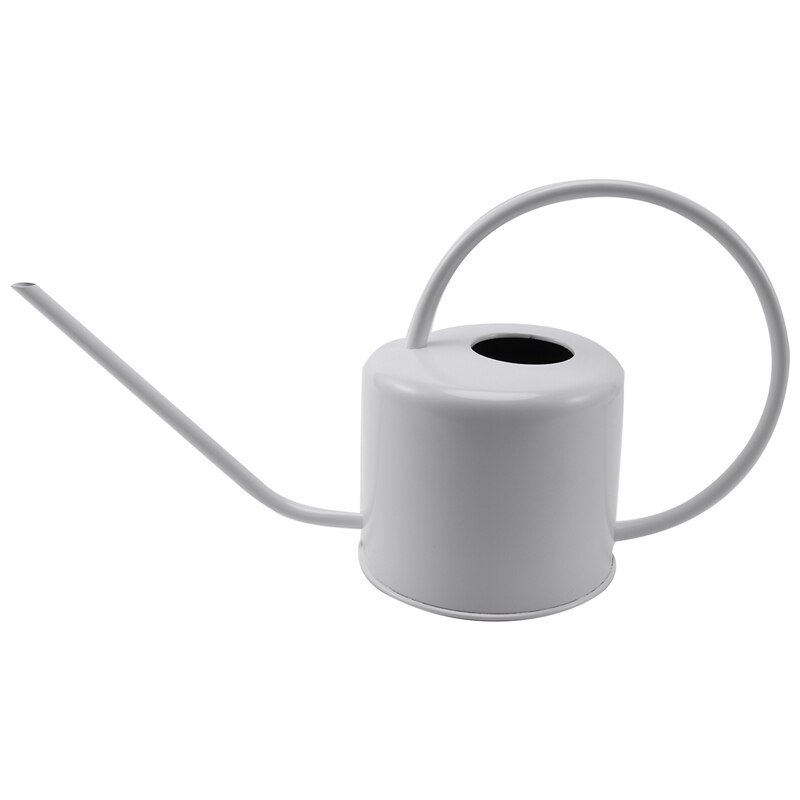 Regadera de acero inoxidable de 1,3 L, surtidor largo para plantas en interiores, dispositivo de riego de botellas, bonsái, herramienta de jardín: Default Title