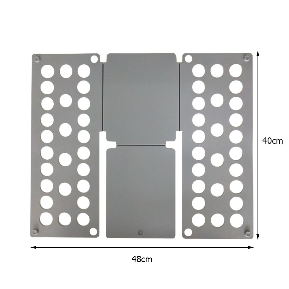 Cloth Holder Folder T Shirts Jumpers Organizer Plastic Fold Save Time Quick Clothes Folding Board Adult Kids Home Storage Tools: Grey