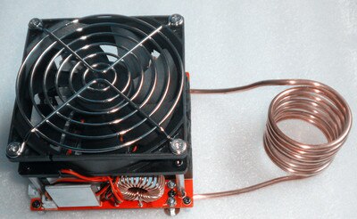 ZVS high frequency induction heating with over-current protection input voltage 18V-50V: Red