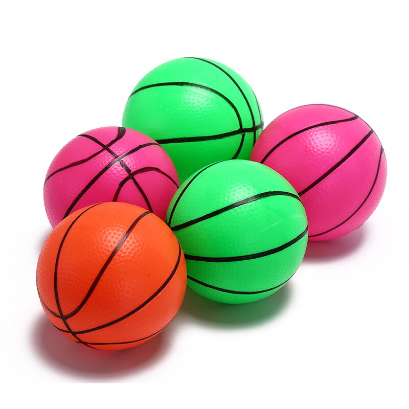 12cm tilfældig farve oppustelig pvc basketball volleyball strandbold barn voksen sportslegetøj