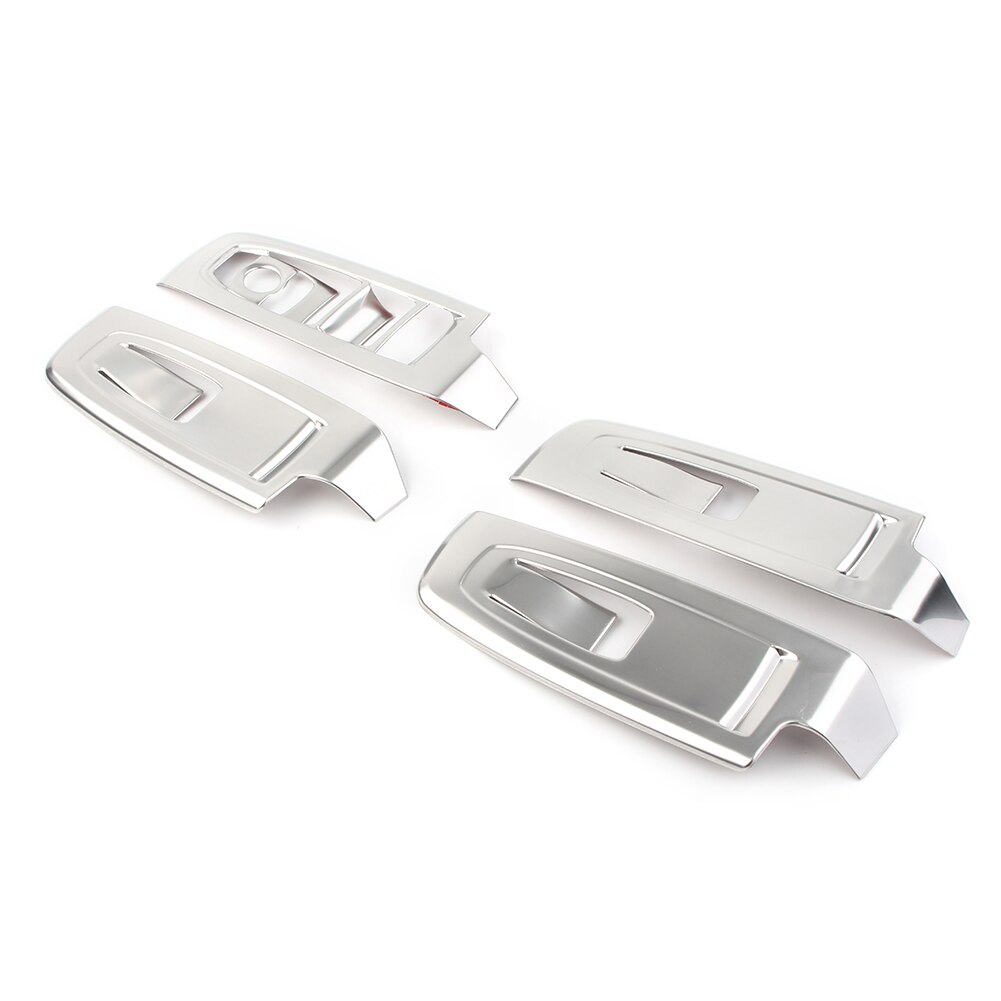4x Chrome Car Interior Window Switch Panel Decorative Cover Trims For Subaru Forester Stainless Steel