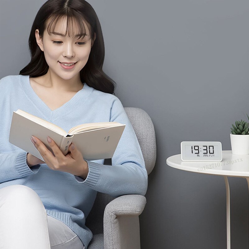 Reloj digital inteligente Xiaomi Mijia BT4.0, reloj electrónico inalámbrico, termómetro, LCD, medidor de temperatura, para interior y exterior