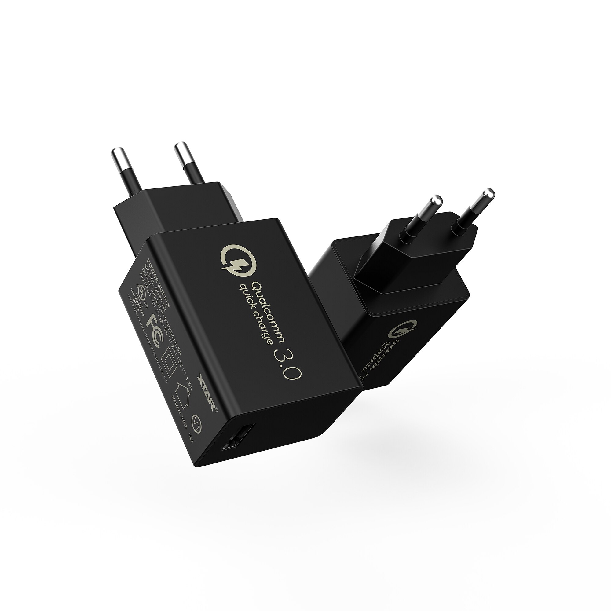XTAR 18W USB Fast Charger - QC 3.0 Quick Charge - EU/US/UK Adapter for iPhone, Huawei
