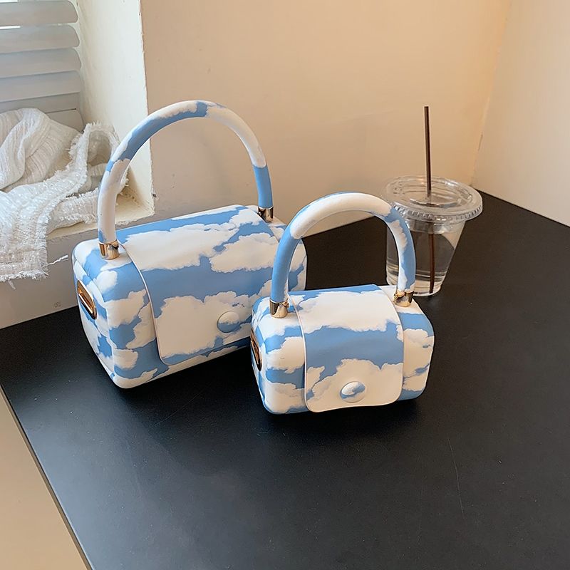 Toto Zak Pvc Emmer Mode Hasp Hard Schoudertassen Handtassen Vrouwen Zakken Pures En Tassen Crossbody Meisjes Tas: light blue / big