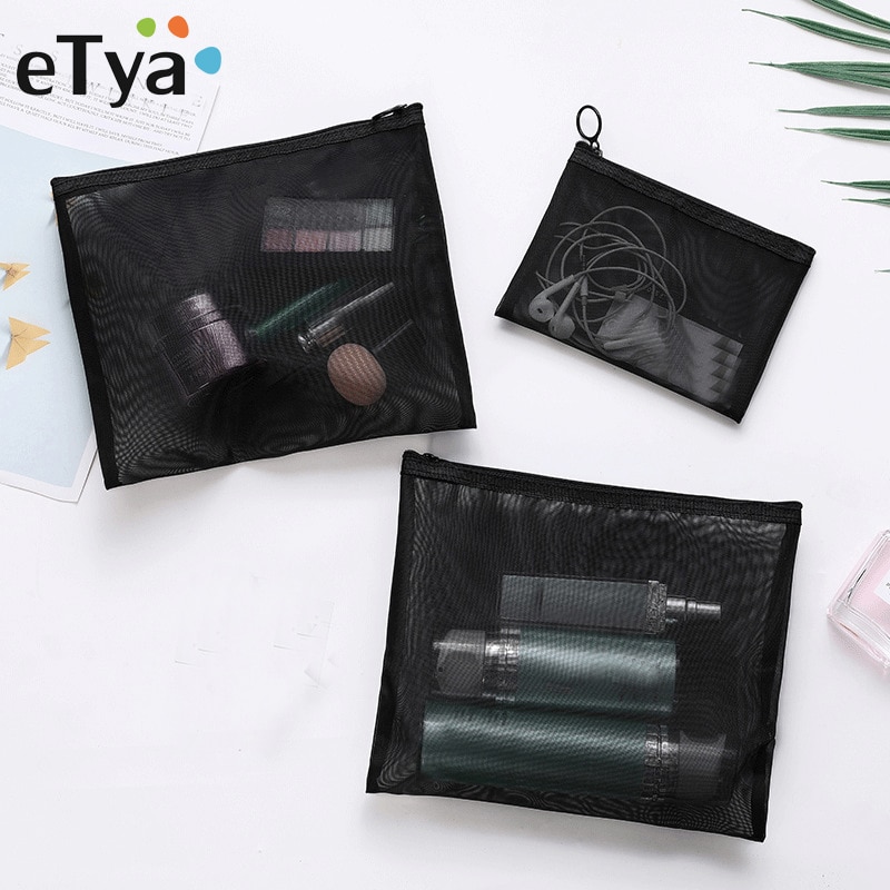 Transparent Women Cosmetic Bag Travel Makeup Case Zipper Make Up Organizer Small Large Storage Pouch Toiletry Beauty Wash Bag