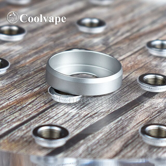 Coolvape 24mm Armor Beauty Ring POM PEI dissipatore di calore in acciaio inossidabile 316 per atomizzatore rda rta 22mm con accessori per serbatoio del flusso d&#39;aria