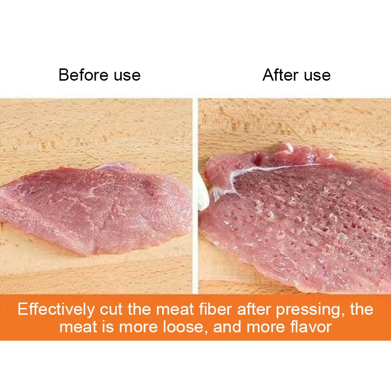 Household Broken Meat Tenderloin Needle Chicken Pork Pounder Meat Needle Knocking Meat Hammer Stainless Steel Steak Hole