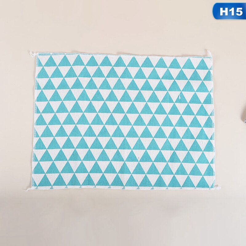 Small 30x40cm Plaid Table Mat Placemat Napkins Food Photography Nordic Photo Background Cloth Photography Shooting Props: 15
