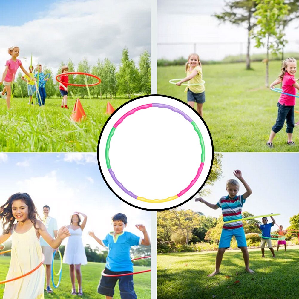 Removable Sport Hoop Equipment Kids Portable Abdominal Exercise Plastic Fitness Training Hoola Circle Children'S Entertainment