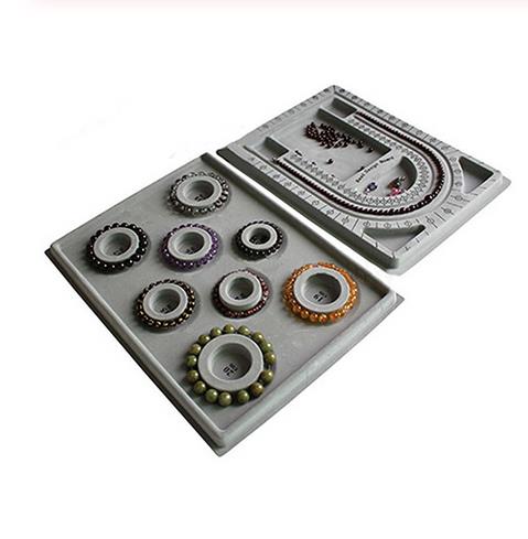 Flocked Bead Board Bracelet Bangles Beading Tray Necklace Choker Chain Jewelry DIY Making Organizer Tray Tool Accesorries