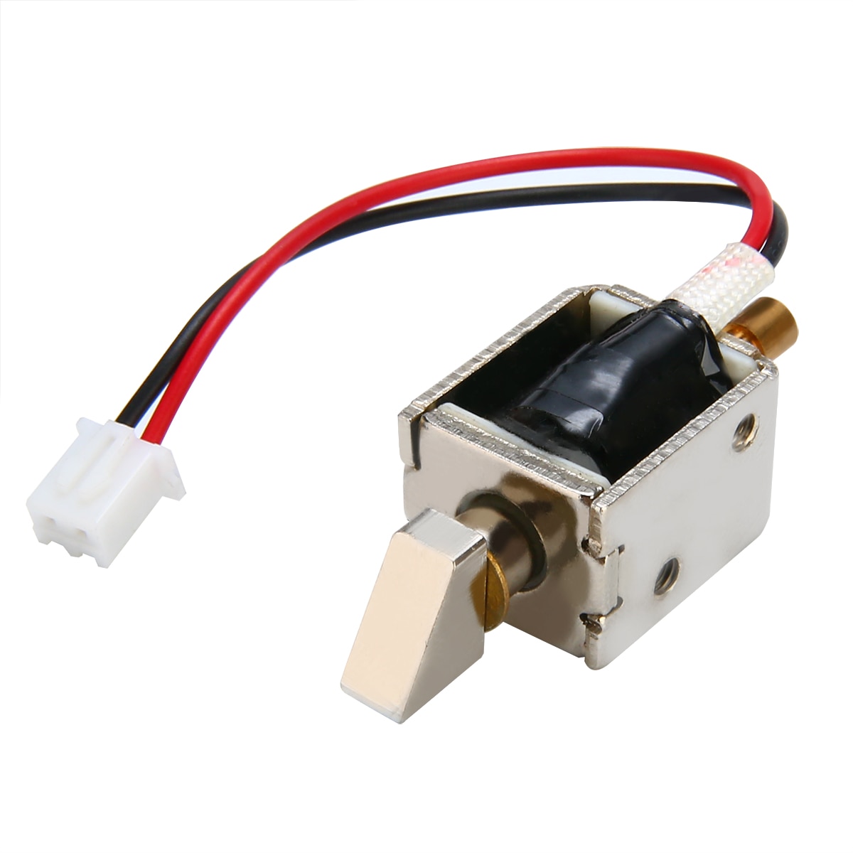 1Pcs DC12V 0.5A Mini Kleine Elektrische Bolt Magnetische Solenoid Lock Push-Pull Cilindrische Kast Deurslot