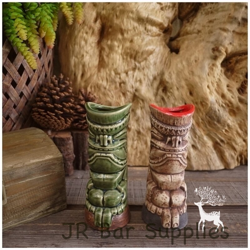 Tiki-mugs Cocktail Cup Beer Wine Mug Ceramic Tiki Mugs Art Crafts Hawaii Mugs