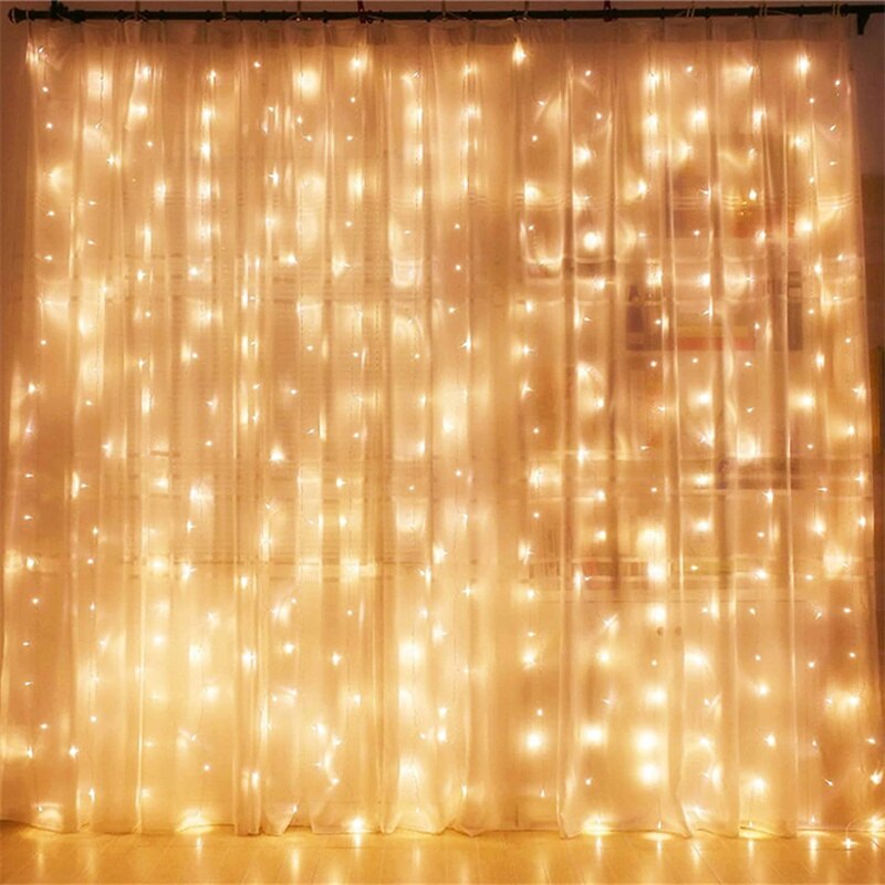Led String Lights Usb Afstandsbediening Wedding Garland Gordijn Wandlamp Voor Slaapkamer Outdoor Fairy Decoratie