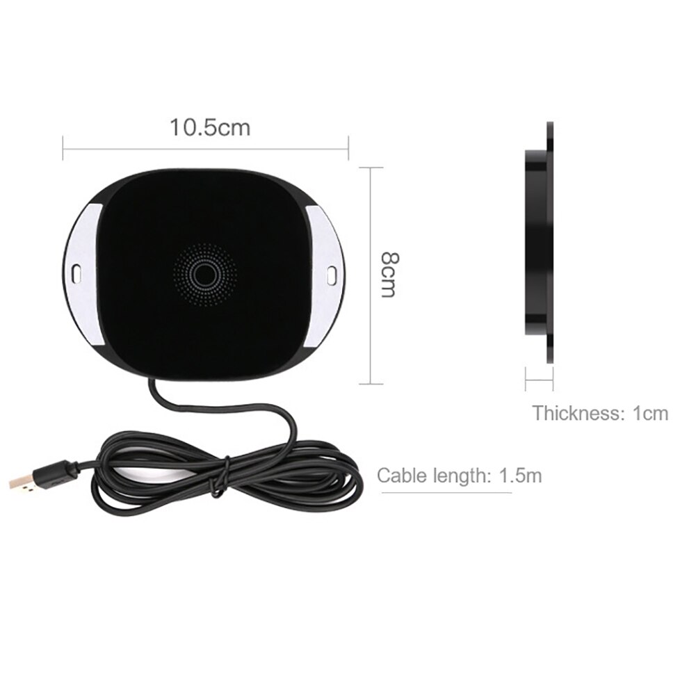 Desk Desktop Wireless Charger Hidden Embedded Wireless Charging Pad 25mm Compatible For Android All Enabled Phones