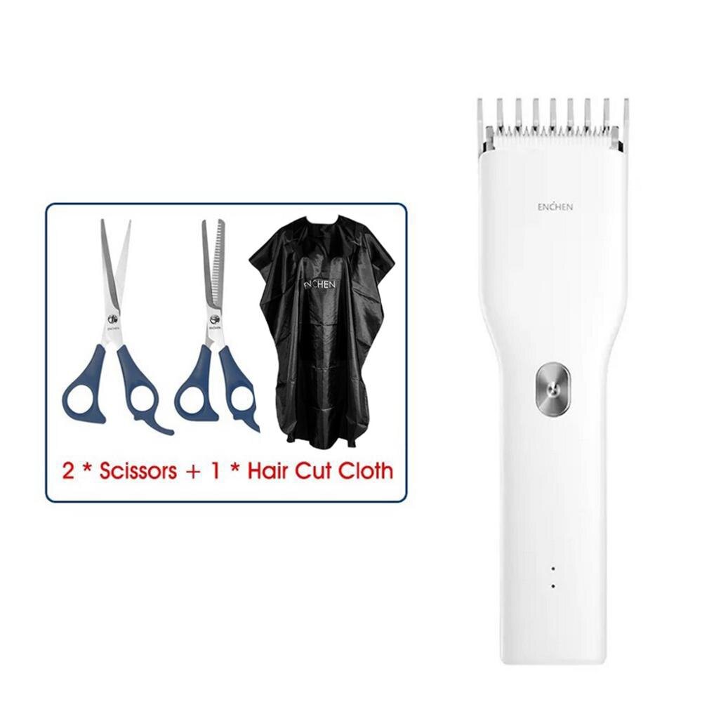 Enchen boost elektrische tondeuse kapper tondeuse volwassen mannen usb tondeuse usb snoerloos haar knippen baardtrimmer: Optie 3
