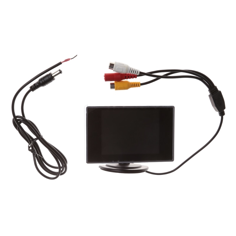 Mini pantalla TFT LCD a Color de 3,5 pulgadas, DVD, VCD, para cámara de respaldo de Vista trasera de coche