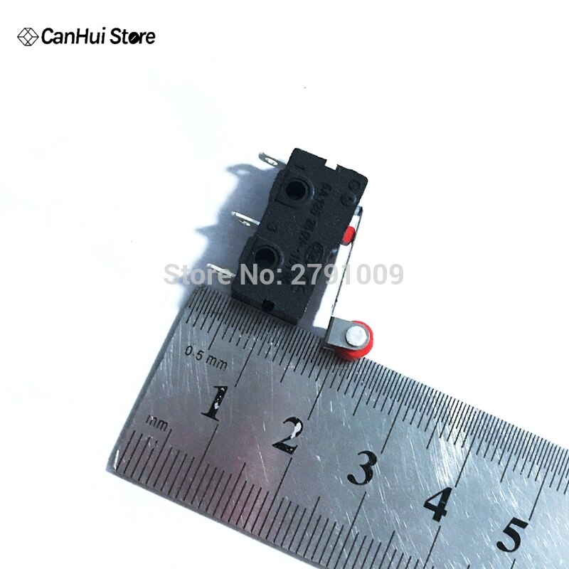 10 Pcs Mini Micro Limit Switch Roller Lever Arm SPDT Snap Action Roller Switch N/O N/C 5A250VAC KW11-3Z Mini Micro Switch