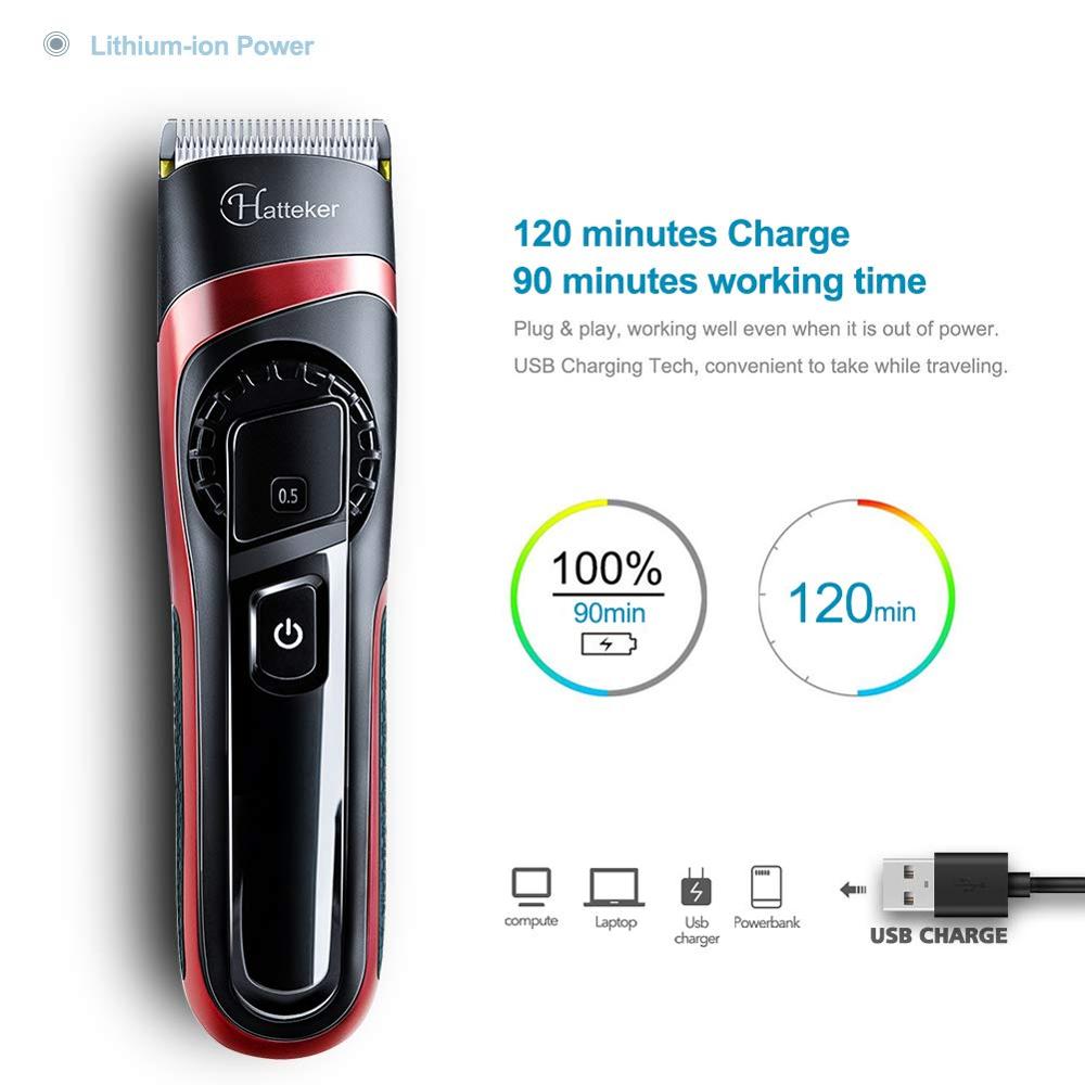 Cortapelos inalámbrico para hombres, maquinilla eléctrica para cortar el pelo, Barba, cortadora de pelo eléctrica a prueba de agua, kit