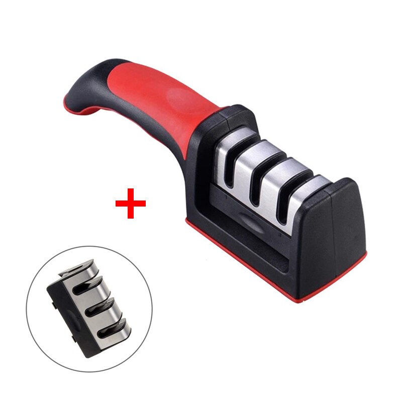 Usb Slijpen Elektrische Verstelbare Keukenmessen Schaar Tool Mes Diamant Fijn Slijpen Blade Met Cover Anti-Cut Keuken: Manual Set