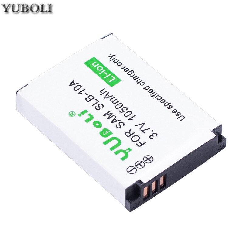 Yuboli 1050 mah slb slb -10a 10a 10a slb batteri + lcd usb lader til samsung hmx -u10 hmx -u100 sl720 hz15w sl310w sl820 hz10w es60