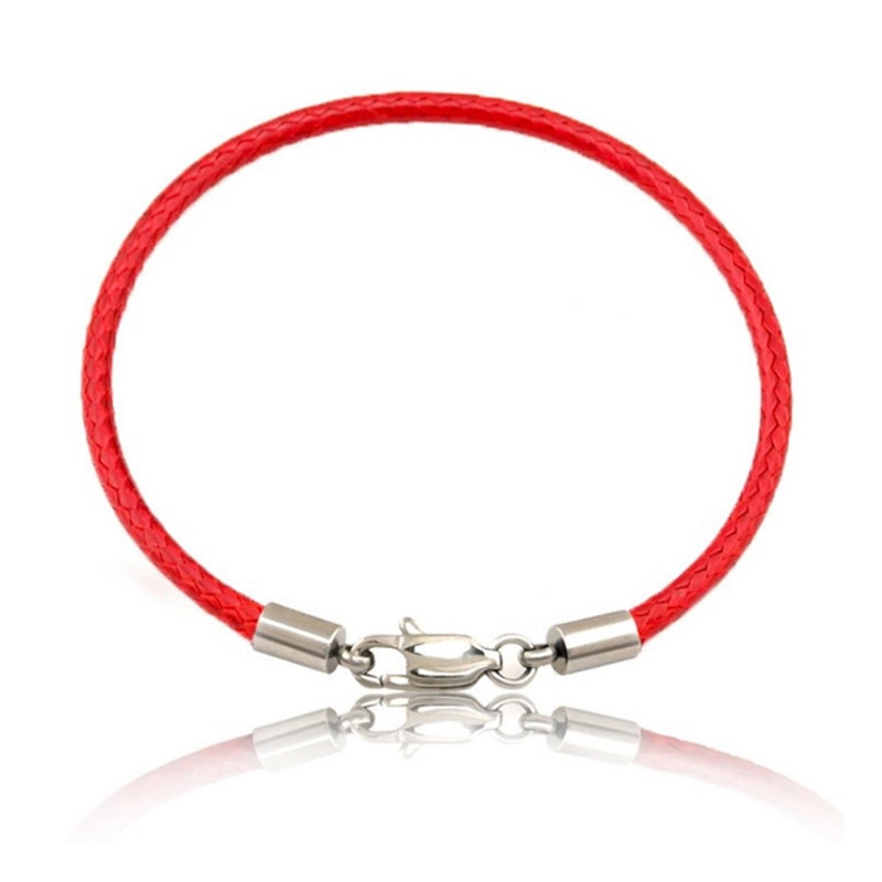 Lucky Golden Cross Heart Bracelet For Women Children Red String Adjustable Handmade Bracelet DIY Jewelry