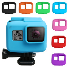 Anti-ripe silikon gel kamera beskyttende deksel skallhus for gopro hero 5 6 7 action kamera go pro tilbehør