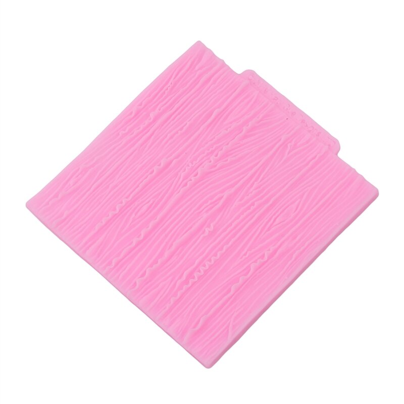 1pc siliconen mal met schorstextuur, houtnerf, fudge, taartdecoratie, suikervorm, bakvorm, chocoladevorm