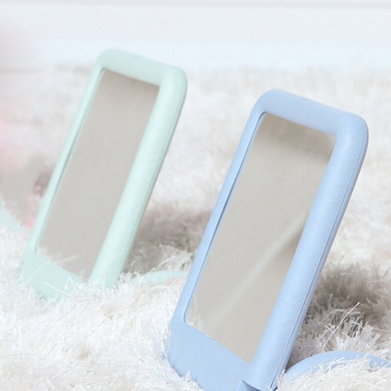 2Pcs Anti-Fog Wall-Mounted Shower Mirror Bathroom with Storage Hook Bracket Easy to Use: Default Title