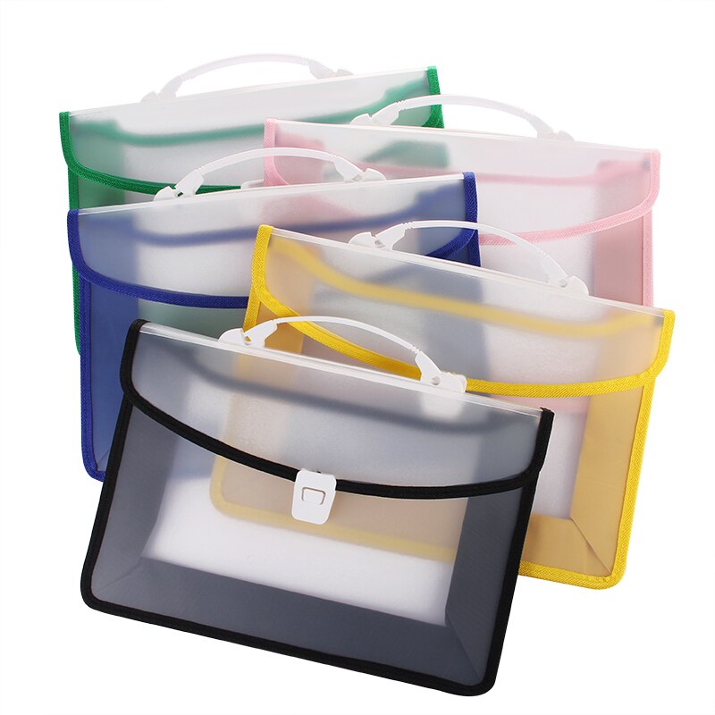 Large capacity A4 File Folder Document Bag Business Briefcase Paper Storage Organizer Bag Stationery School Office Supplies