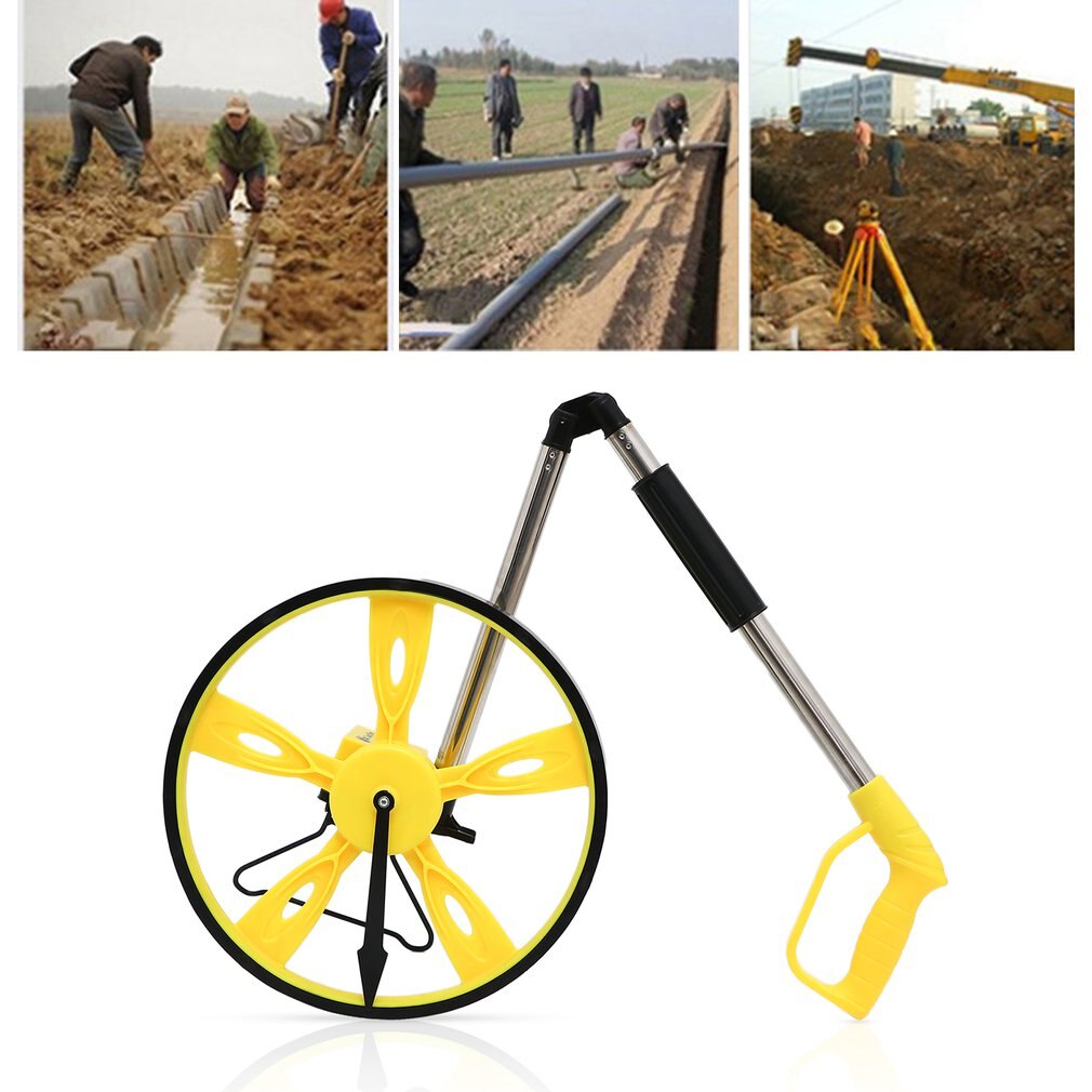 Stable Folding Distance Measuring Meter Wheel Hand-held Distance Surveying Rangefinder Portable Counter Surveyor Tool