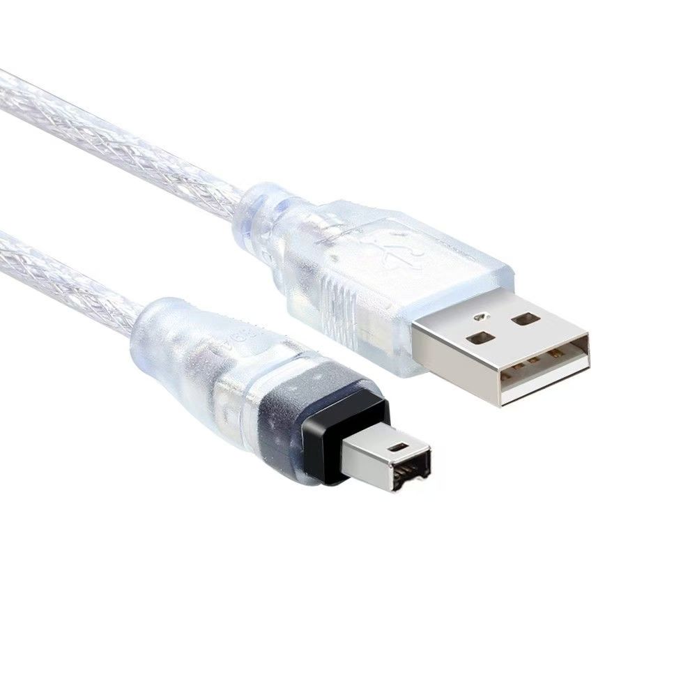 FireWire 1394 naar USB-datakabel IEEE 1394 4-pins naar USB-ministekker Firewire voor MINI DV HDV-camcorder om te bewerken voor DV PC-camera