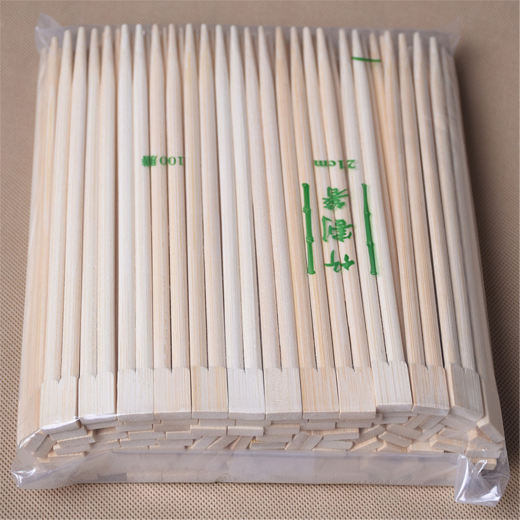 100Pairs Japanse Wegwerp Bamboe Houten Eetstokjes Restaurant Individuele Pakket Chop Sticks Hashi Sushi Eten Stok Servies # G