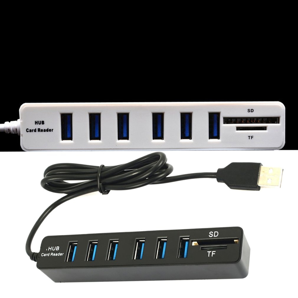 Mini USB Hub 3.0 Multi USB 3.0 Hub USB répartiteur 3 ports Hub avec TF SD lecteur de carte 6 ports 2.0 Hab adaptateur pour PC accessoires